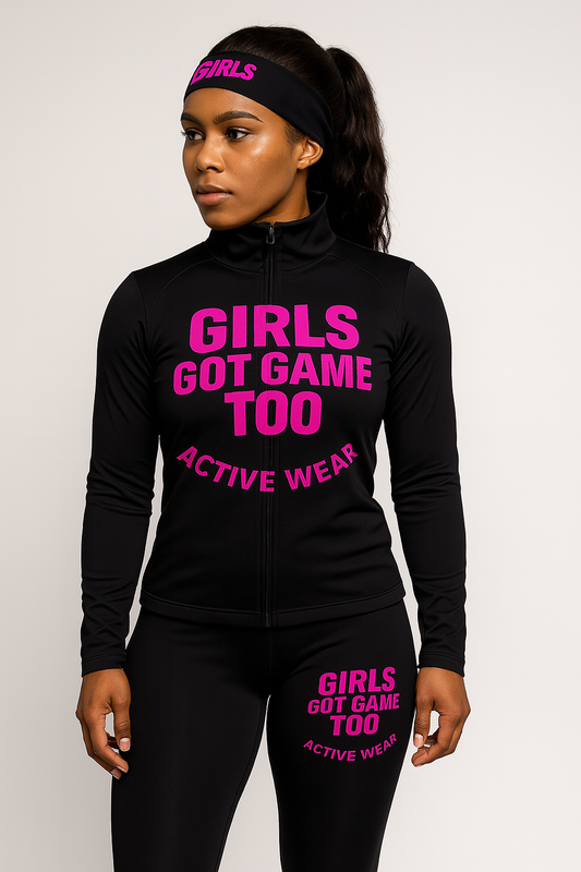 "Girls Got Game Too Athletic Track Suit: