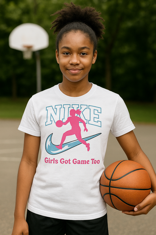 "Girls Got Game Too" Nike Tee (YOUTH)