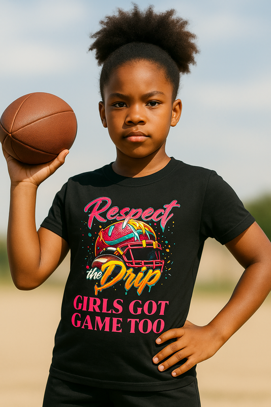 "Respect The Drip" Football Tee (YOUTH)