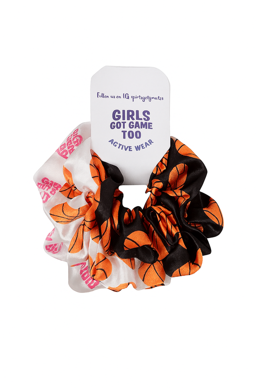 "Game Ready, Hair Up. Unstoppable." Sport scunchies made for girls who dominate on and off the field"